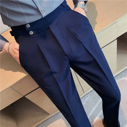 KENJI® Draped High-waist Trousers
