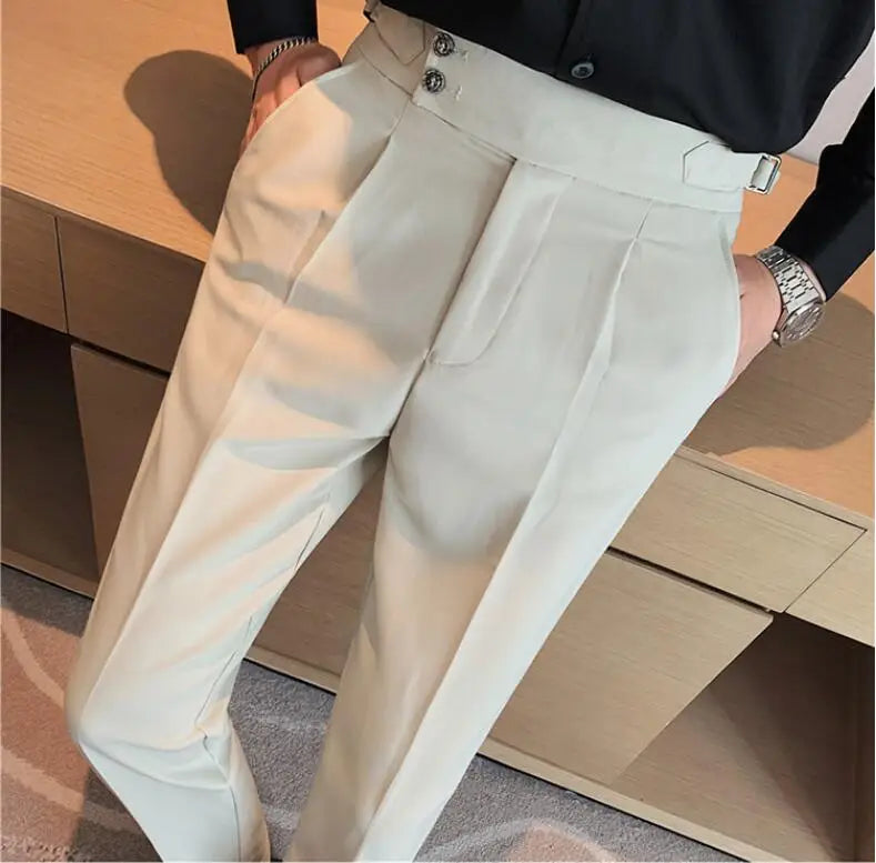 KENJI® Draped High-waist Trousers