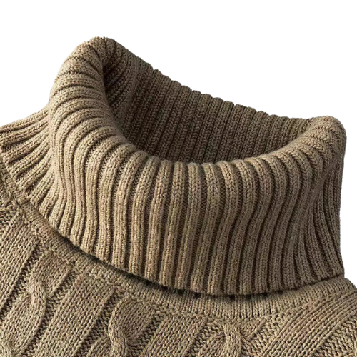 LUCA ROSSI® Wool Turtleneck Sweater