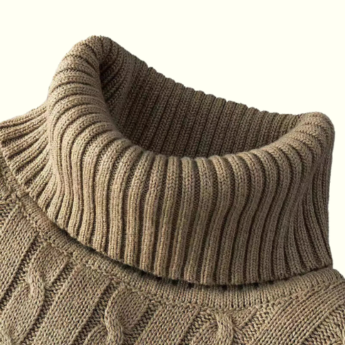 LUCA ROSSI® Wool Turtleneck Sweater