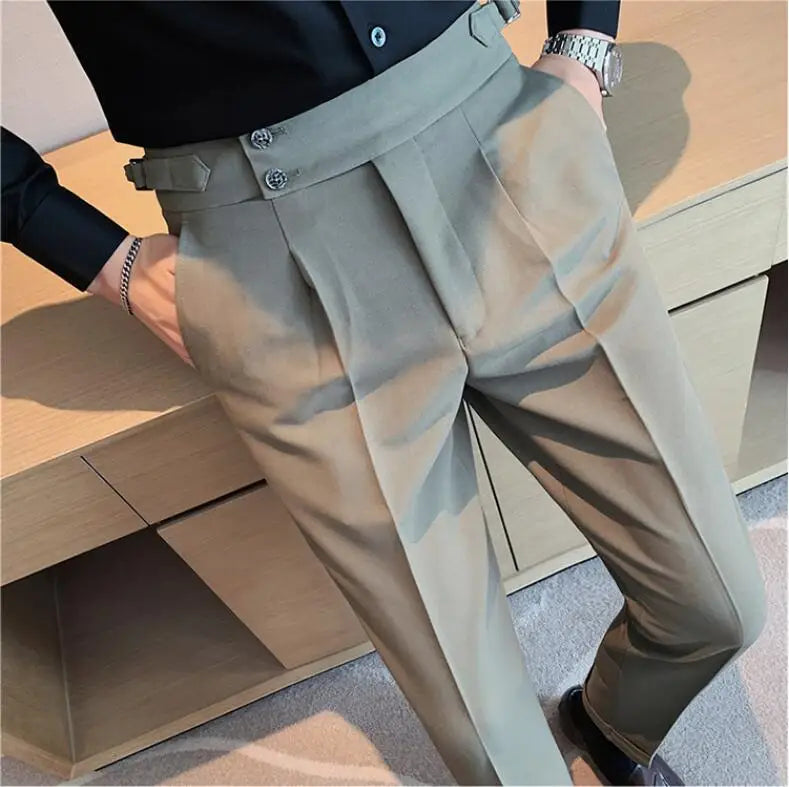 KENJI® Draped High-waist Trousers