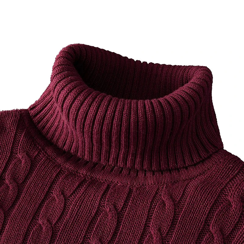 LUCA ROSSI® Wool Turtleneck Sweater